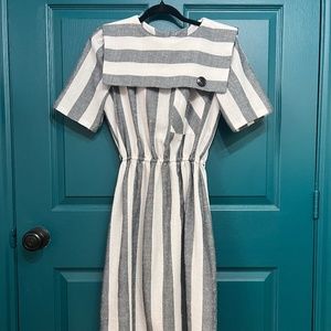 Vintage Nu-Mode Striped Dress
